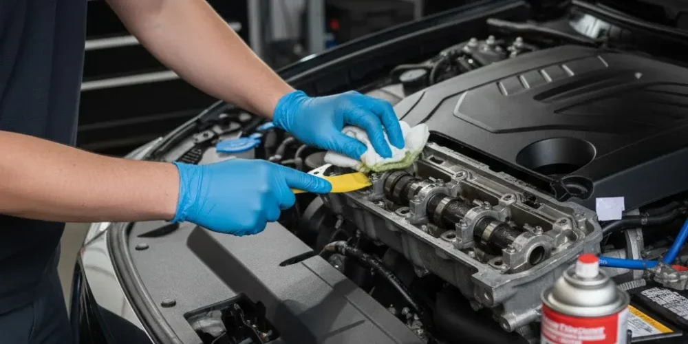 How to Change Valve Cover Gasket - Cleaning the Surfaces