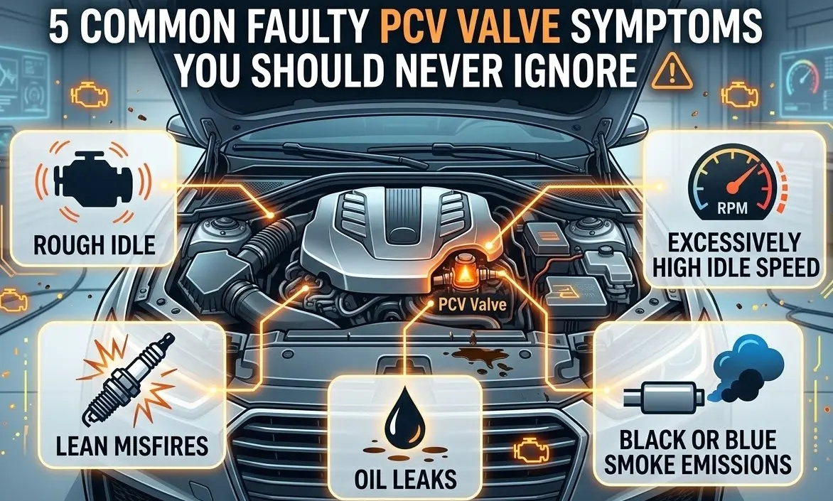 5 Faulty PCV Valve Symptoms You Should Never Ignore