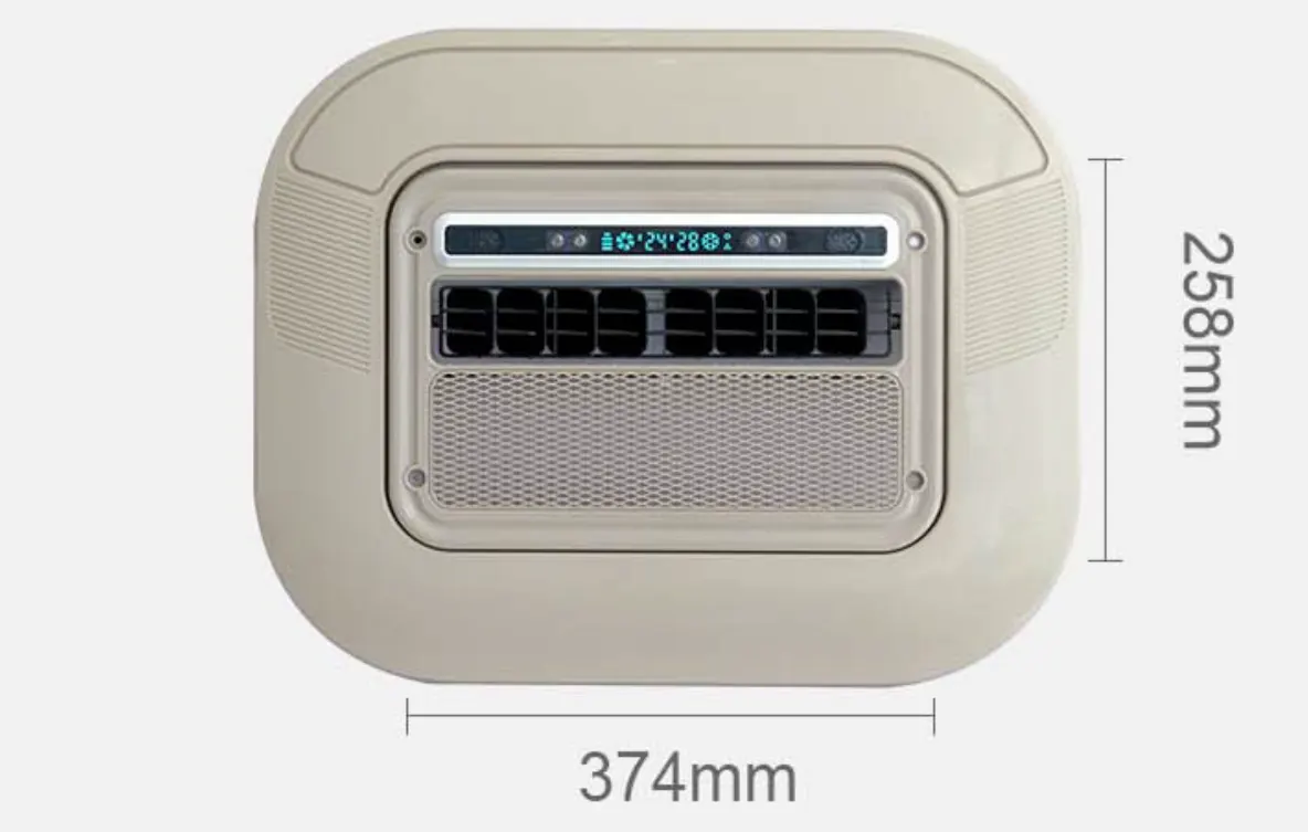12V 1600W Light RV AC / 24V 1800W Light RV AC (741 × 705 × 168 mm) - Model Light Truck 2.0 - Bottom