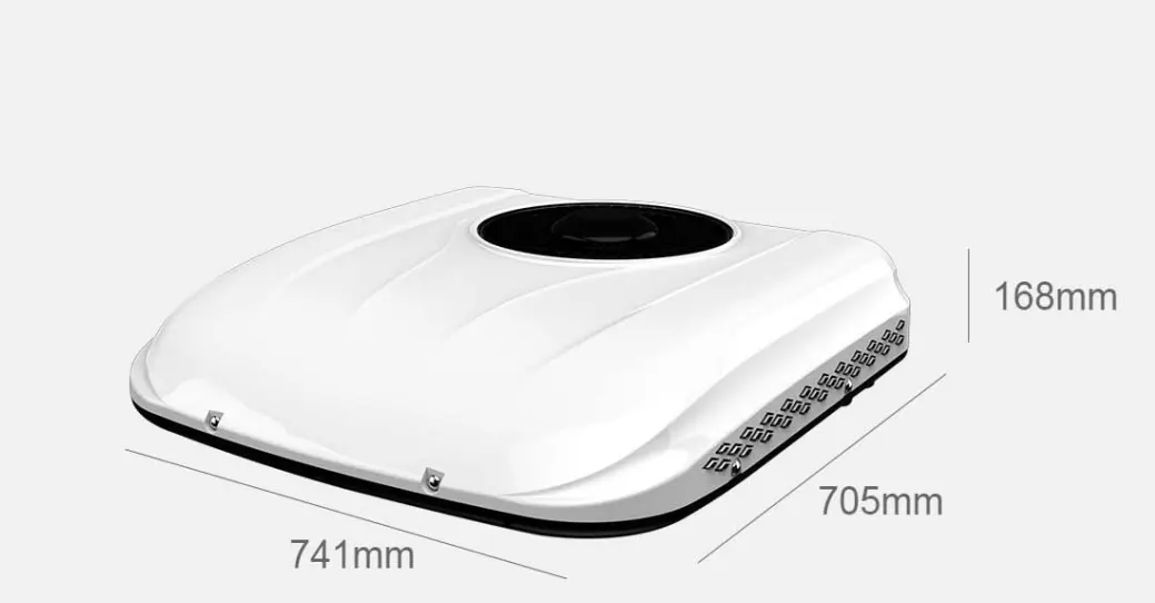 12V 1600W Light RV AC / 24V 1800W Light RV AC (741 × 705 × 168 mm) - Model Light Truck 2.0 - Front