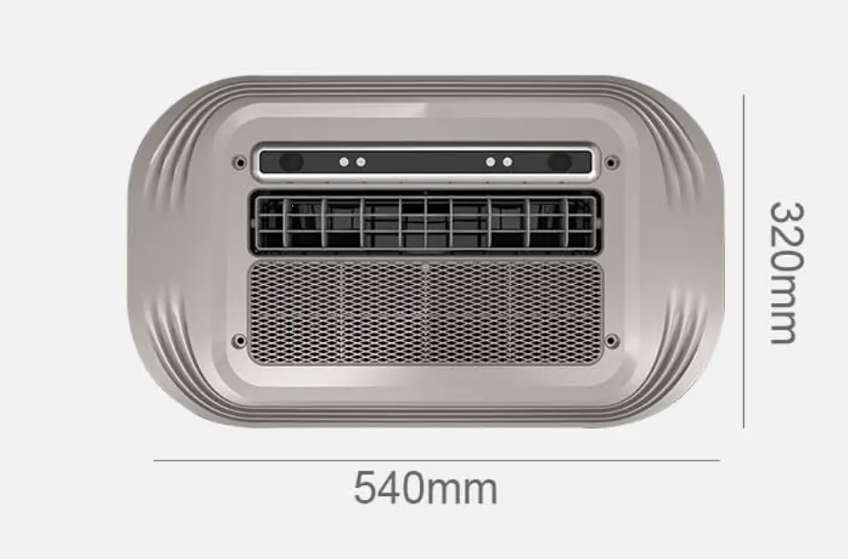 12V 1600W Light Truck AC / 24V 1800W Light Truck AC (750 × 646 × 179 mm) - Model Light Truck 1.0 - Bottom
