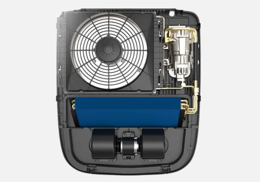 12V 1600W Light Truck AC / 24V 1800W Light Truck AC (750 × 646 × 179 mm) - Model Light Truck 1.0 - Internal Structure