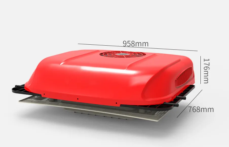 12V 1800W Heavy Duty Truck AC / 24V 2100W Heavy Duty Truck AC (958 × 768 × 176 mm) - Model D-4000 - Front