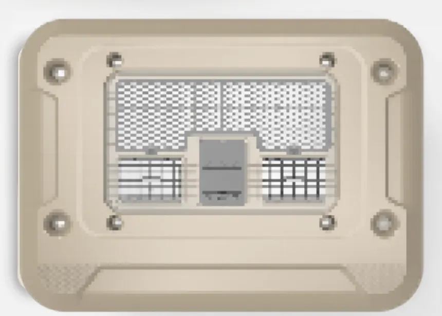 12V 1800W Rooftop Camper AC / 24V 2100W Rooftop Camper AC (962 × 734 × 165 mm) - Model Small Skylight - Bottom
