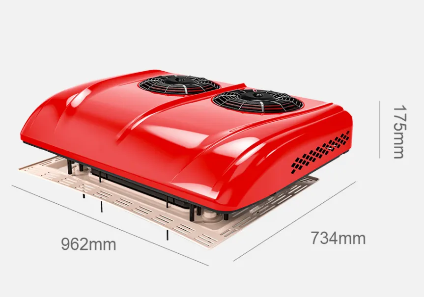 12V 2000W R134a Parking AC / 24V 2400W R134a Parking AC (962 × 734 × 175 mm) - Model S-1000 - Front