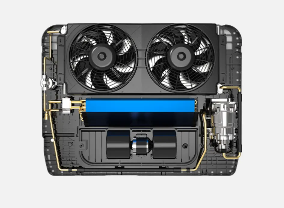 12V 2000W R134a Parking AC / 24V 2400W R134a Parking AC (962 × 734 × 175 mm) - Model S-1000 - Internal Structure
