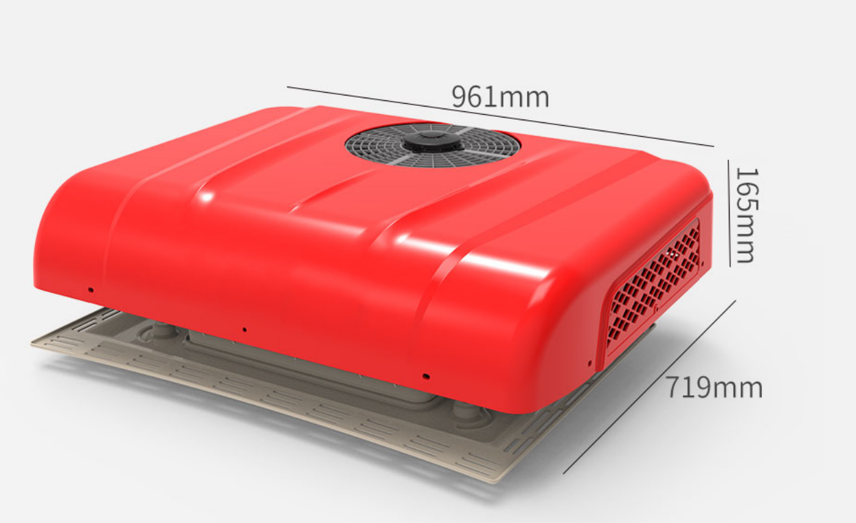 12V 1800W Rooftop Truck AC - Model D-1000 - Front,24V 2100W Rooftop Truck AC - Front